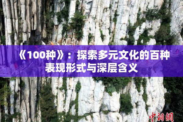 《100种》：探索多元文化的百种表现形式与深层含义