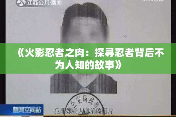 《火影忍者之肉：探寻忍者背后不为人知的故事》