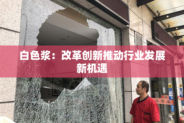 白色浆：改革创新推动行业发展新机遇