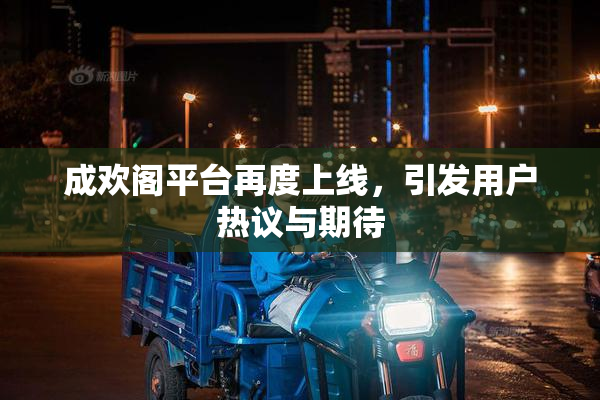 成欢阁平台再度上线，引发用户热议与期待