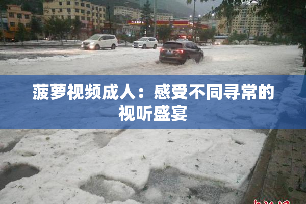 菠萝视频成人：感受不同寻常的视听盛宴
