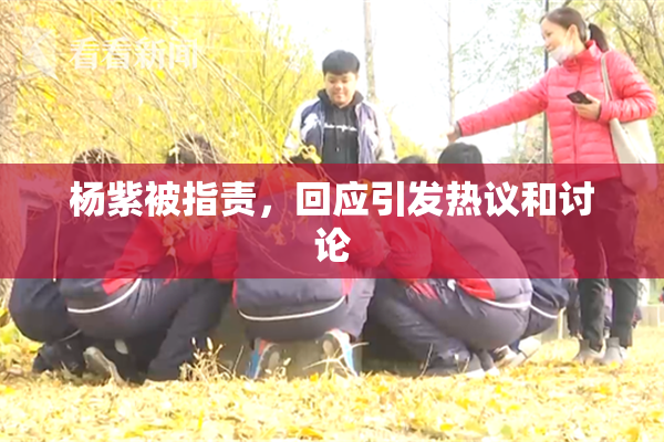 杨紫被指责，回应引发热议和讨论