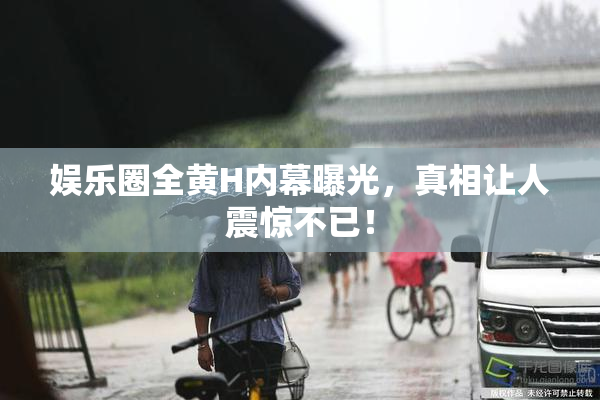 娱乐圈全黄H内幕曝光，真相让人震惊不已！