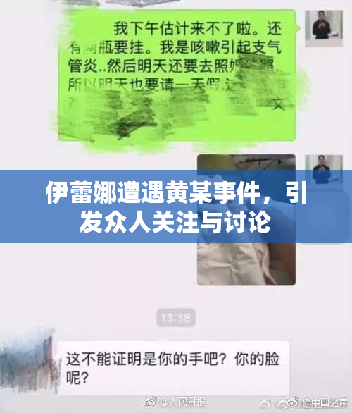 伊蕾娜遭遇黄某事件，引发众人关注与讨论