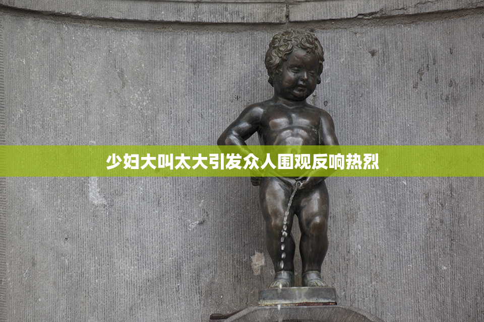 少妇大叫太大引发众人围观反响热烈
