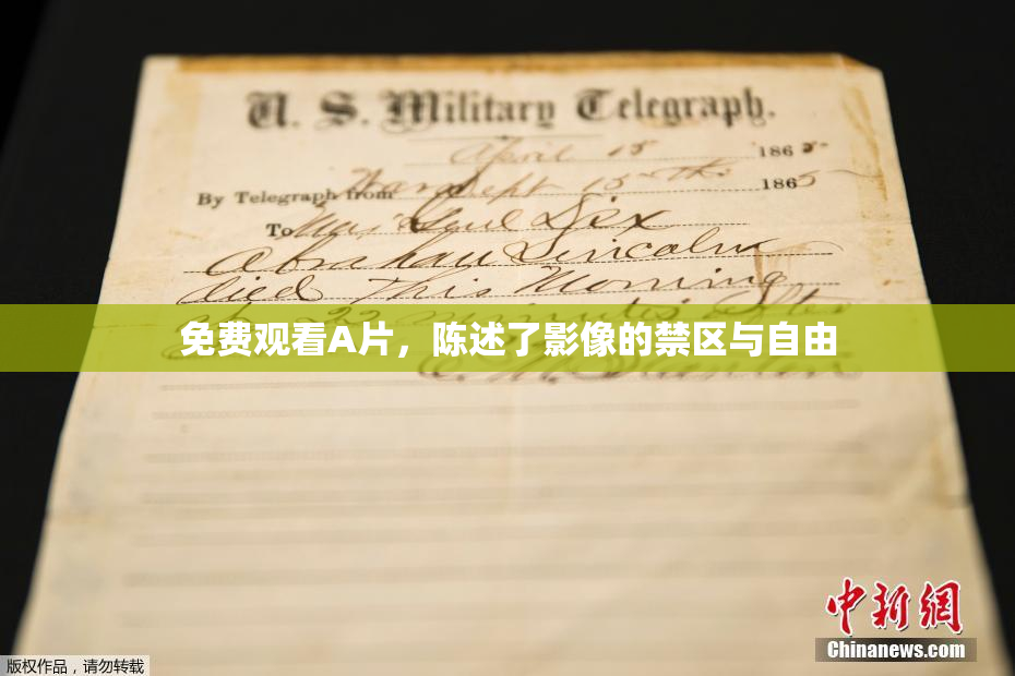 免费观看A片，陈述了影像的禁区与自由