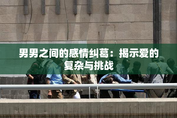 男男之间的感情纠葛：揭示爱的复杂与挑战