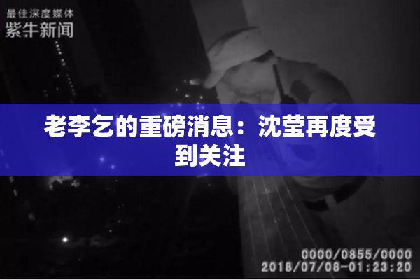 老李乞的重磅消息：沈莹再度受到关注