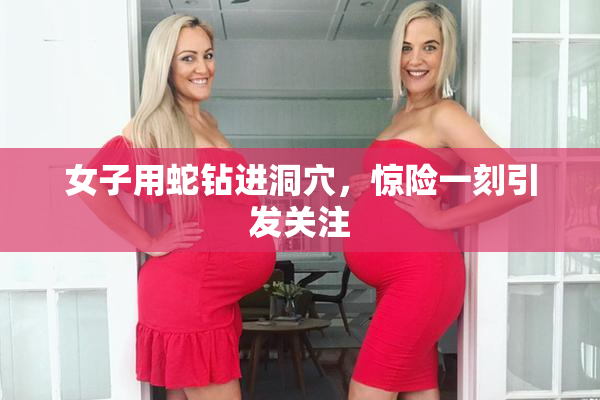 女子用蛇钻进洞穴，惊险一刻引发关注