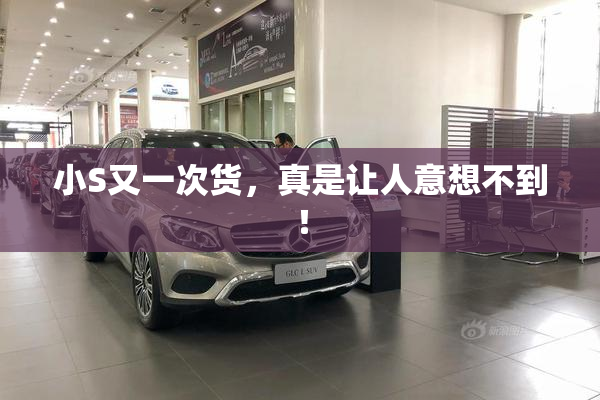 小S又一次货，真是让人意想不到！