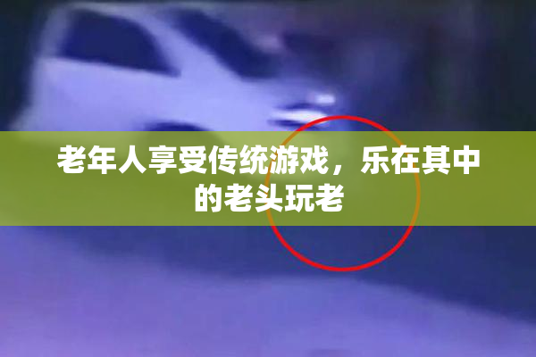 老年人享受传统游戏，乐在其中的老头玩老