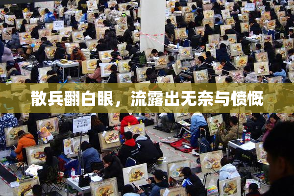 散兵翻白眼，流露出无奈与愤慨