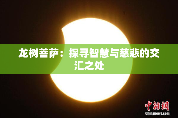 龙树菩萨：探寻智慧与慈悲的交汇之处