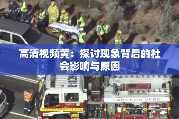 高清视频黄：探讨现象背后的社会影响与原因