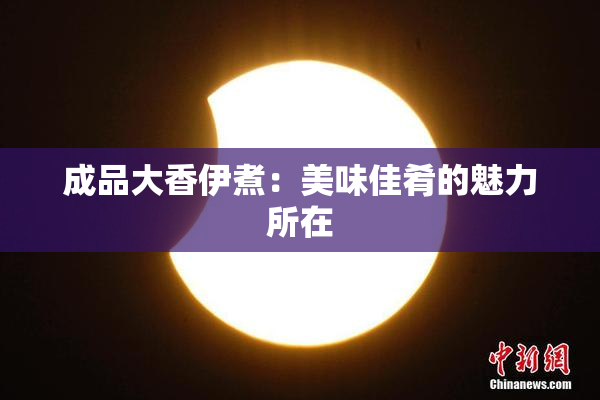 成品大香伊煮：美味佳肴的魅力所在