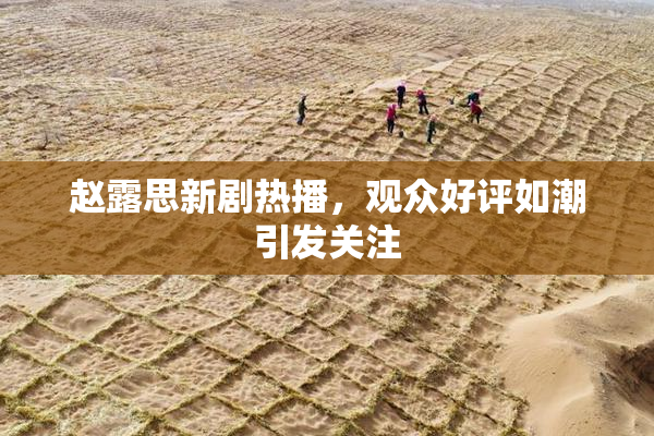 赵露思新剧热播，观众好评如潮引发关注
