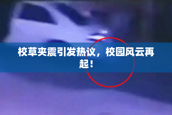 校草夹震引发热议，校园风云再起！