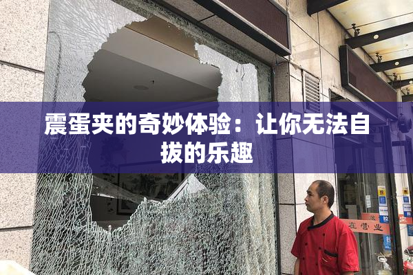 震蛋夹的奇妙体验：让你无法自拔的乐趣
