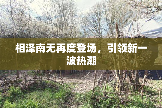 相泽南无再度登场，引领新一波热潮