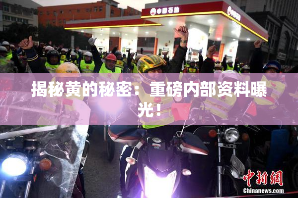 揭秘黄的秘密：重磅内部资料曝光！