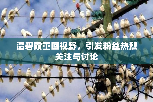 温碧霞重回视野，引发粉丝热烈关注与讨论