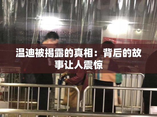 温迪被揭露的真相：背后的故事让人震惊