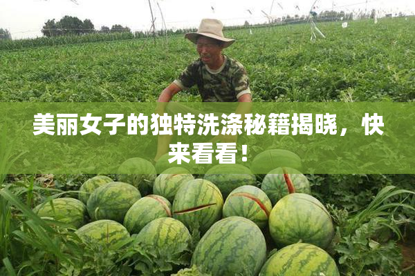 美丽女子的独特洗涤秘籍揭晓，快来看看！
