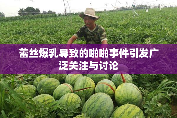 蕾丝爆乳导致的啪啪事件引发广泛关注与讨论