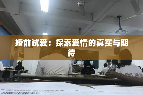 婚前试爱：探索爱情的真实与期待
