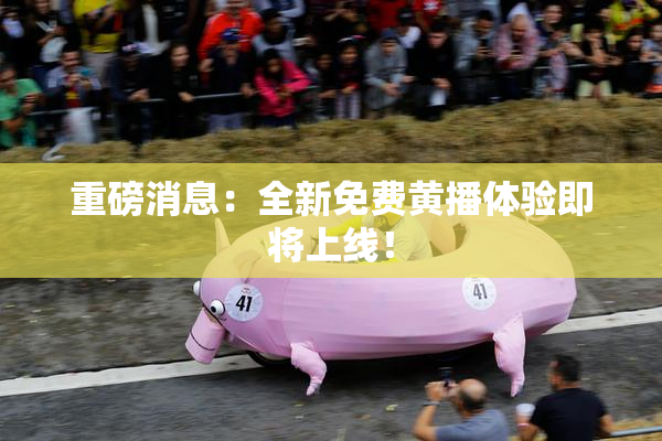 重磅消息：全新免费黄播体验即将上线！
