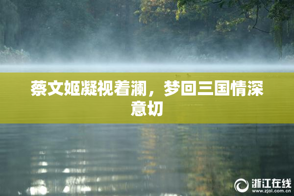 蔡文姬凝视着澜，梦回三国情深意切