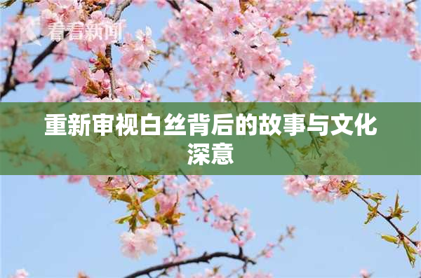 重新审视白丝背后的故事与文化深意