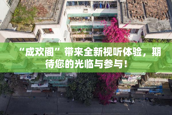 “成欢阁”带来全新视听体验，期待您的光临与参与！