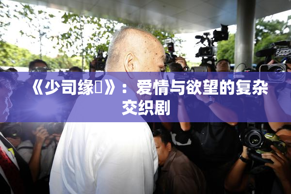 《少司缘婬》：爱情与欲望的复杂交织剧