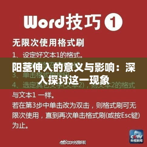 阳茎伸入的意义与影响：深入探讨这一现象
