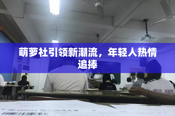 萌萝社引领新潮流，年轻人热情追捧