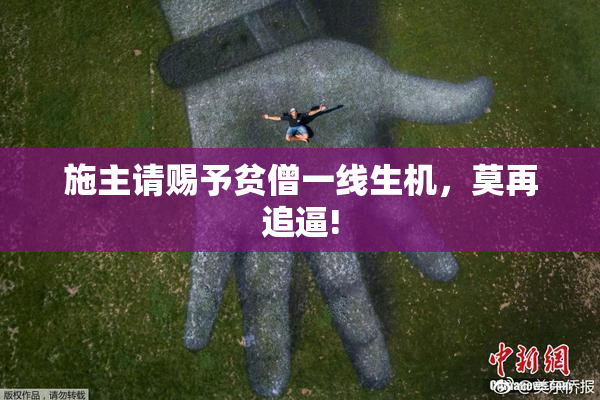 施主请赐予贫僧一线生机，莫再追逼!