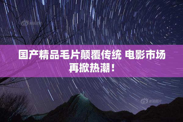 国产精品毛片颠覆传统 电影市场再掀热潮！