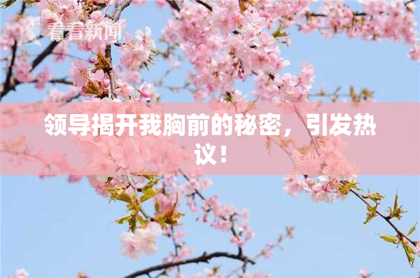 领导揭开我胸前的秘密，引发热议！