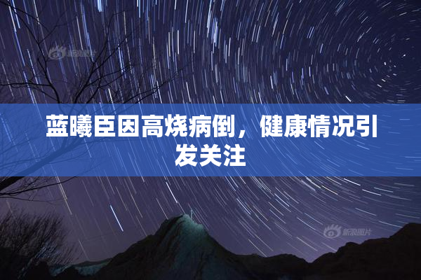 蓝曦臣因高烧病倒，健康情况引发关注