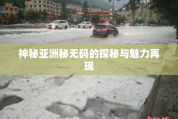 神秘亚洲秘无码的探秘与魅力再现