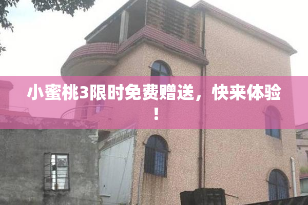 小蜜桃3限时免费赠送，快来体验！
