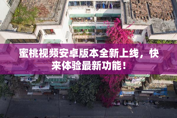 蜜桃视频安卓版本全新上线，快来体验最新功能！