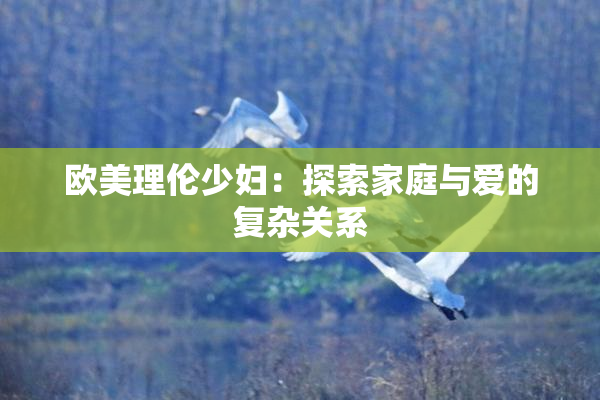 欧美理伦少妇：探索家庭与爱的复杂关系