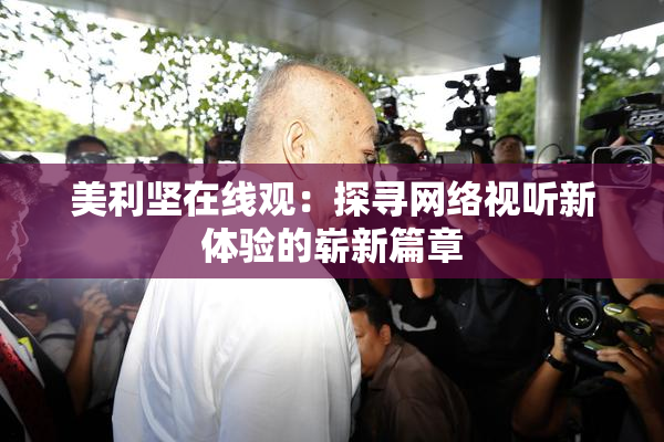 美利坚在线观：探寻网络视听新体验的崭新篇章