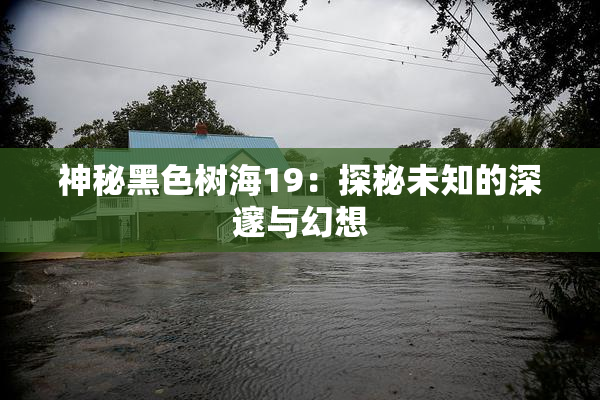 神秘黑色树海19：探秘未知的深邃与幻想
