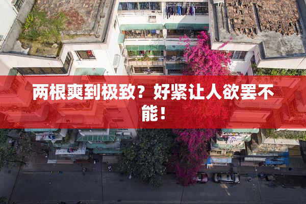 两根爽到极致？好紧让人欲罢不能！