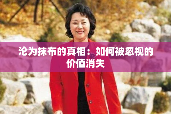 沦为抹布的真相：如何被忽视的价值消失