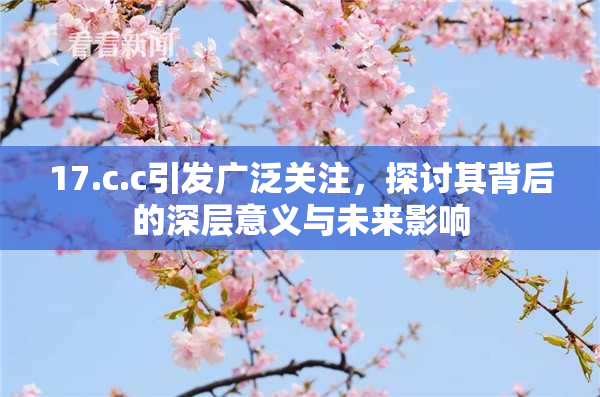 17.c.c引发广泛关注，探讨其背后的深层意义与未来影响