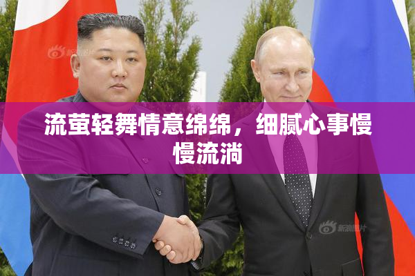 流萤轻舞情意绵绵，细腻心事慢慢流淌